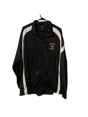 Panthers Basketball Holloway XL Black & White Full-Zip Jacket With Embroidered L